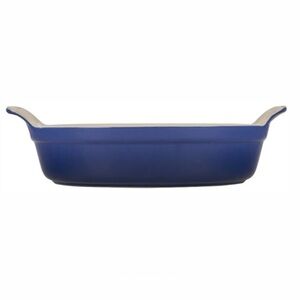 NEW IN BOX Le Creuset Round Heritage Baking Dish in Cobalt Blue